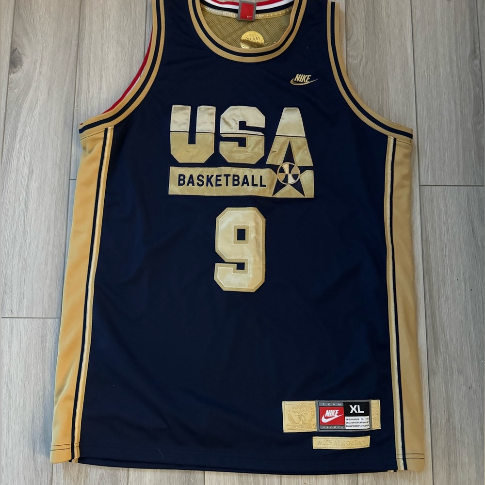 NBA JERSEY TEAM USA MICHAEL JORDAN NIKE AUTHENTIC SZ XL DREAM TEAM OLYMPICS